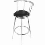 Chrome Bar Stool Black