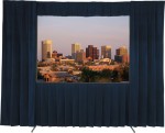 Fast Fold Blue Velour Drape